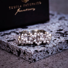 Load image into Gallery viewer, Teuila Fatupaito Plerogyra Ring Series - Rectangle shape in 925 sterling silver with coral-inspired texture, front view