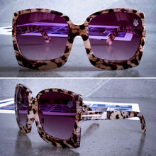 Load image into Gallery viewer, Teuila Fatupaito Boulevard sunglasses, side angle view showing the distinctive profile and pattern design