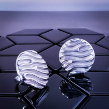 Load image into Gallery viewer, Close-up of Teuila Fatupaito Sand Dune Ring highlighting the intricate sand-inspired texture and light-reflecting curves