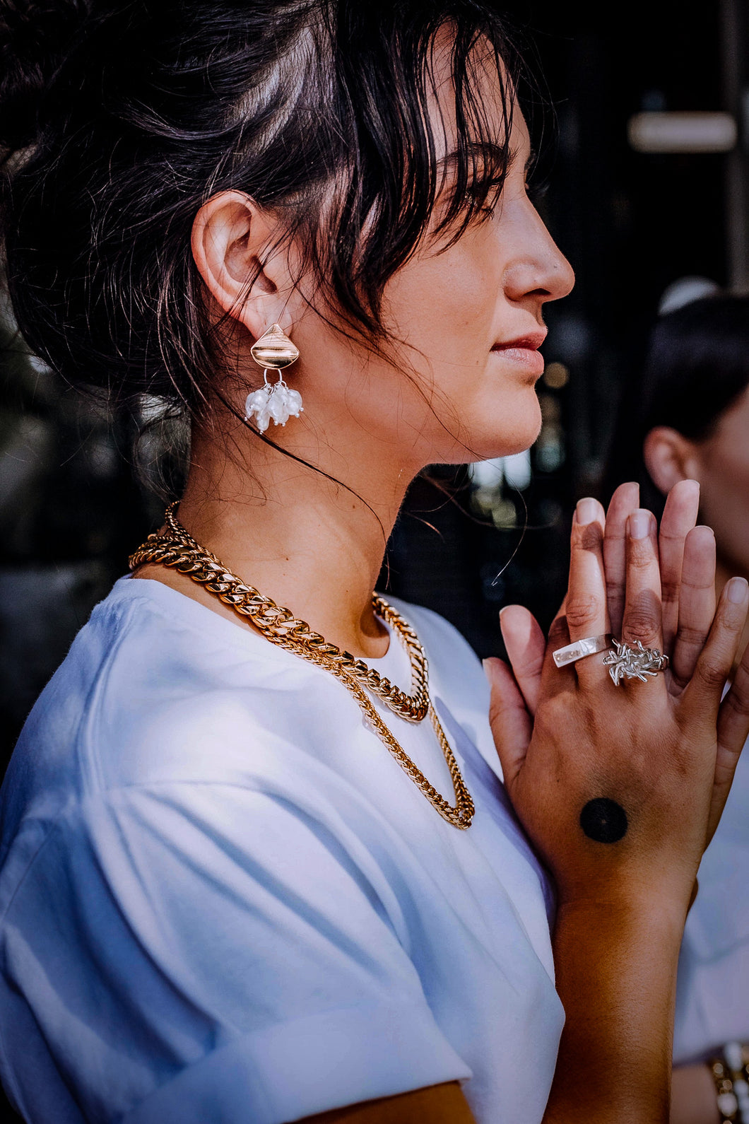 Teuila Fatupaito chains in silver and gold, necklace sizes