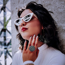 Load image into Gallery viewer, White Lady Lady sunglasses by Teuila Fatupaito 
