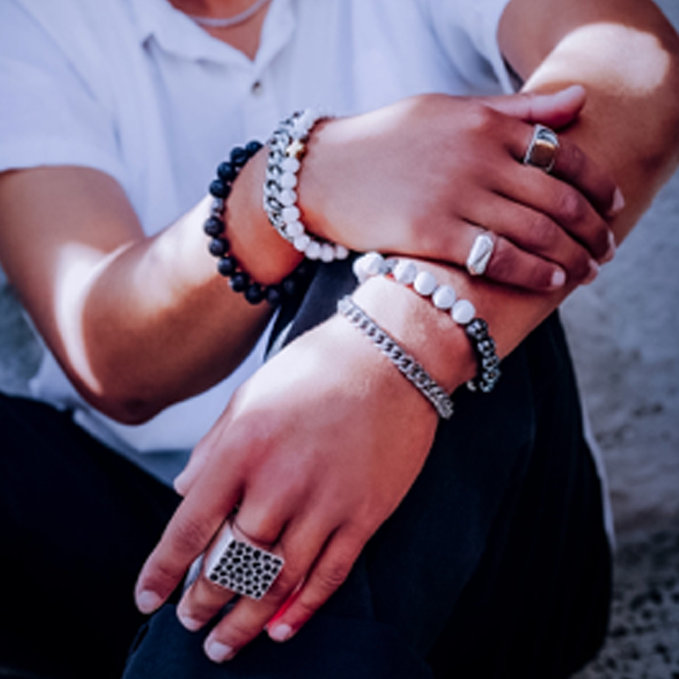 Good vibe bracelets, rings, Teuila Fatupaito