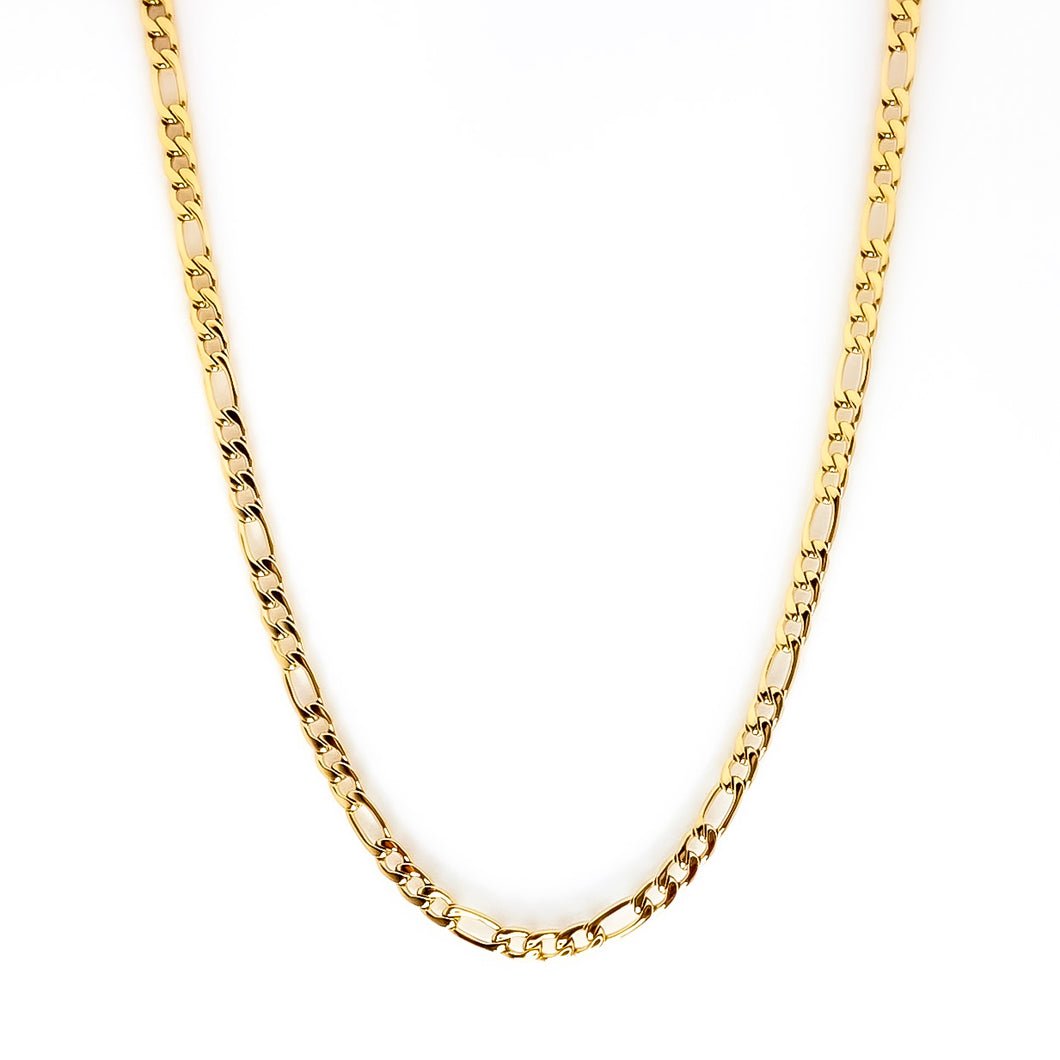 7mm Gold Figaro Chain