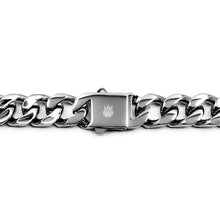 Load image into Gallery viewer, 14mm Silver Miami Flat Cuban Link Chain
