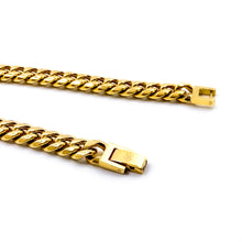 Load image into Gallery viewer, 8mm Gold Cuban Link Bracelet
