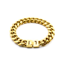 Load image into Gallery viewer, 12mm Gold Cuban Link Chain Bracelet
