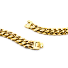 Load image into Gallery viewer, 12mm Gold Cuban Link Chain Bracelet
